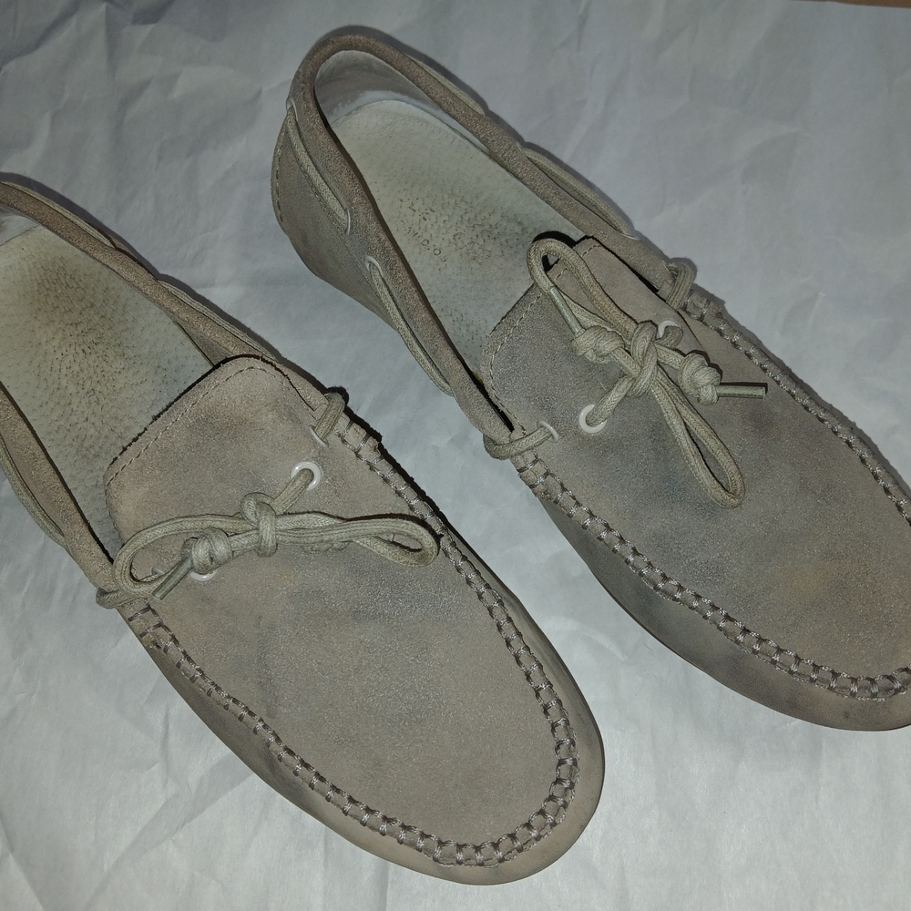 Cole Haan Gray Suede Loafers